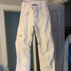 White north face ski pant - size XS
